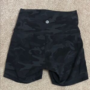 lululemon athletica Black High Waist Performance Shorts
